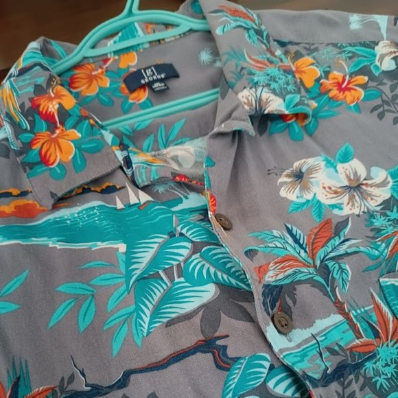 2XL🌴Tropical hawaiian vacation printed rayon short sleeve shirt - Picture 5 of 9